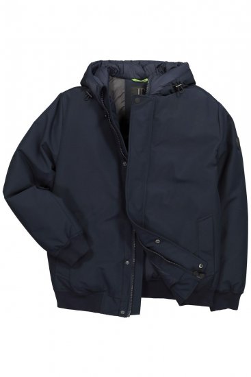 JP1880 851320 Chaqueta con capucha y forro cálido Azul marino - Chaquetas - Chaquetas Tallas Grandes 2XL-8XL