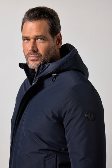 JP1880 851320 Chaqueta con capucha y forro cálido Azul marino - Chaquetas - Chaquetas Tallas Grandes 2XL-8XL