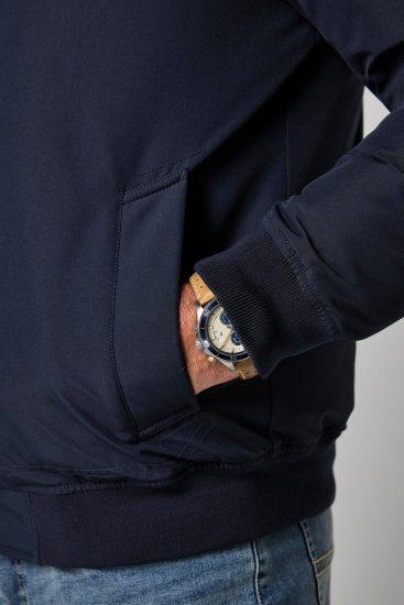 JP1880 851320 Chaqueta con capucha y forro cálido Azul marino - Chaquetas - Chaquetas Tallas Grandes 2XL-8XL