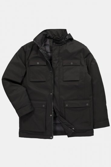 JP1880 851351 Chaqueta funcional con capucha Negro - Chaquetas - Chaquetas Tallas Grandes 2XL-8XL