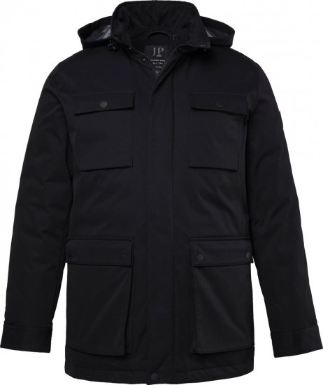 JP1880 851351 Chaqueta funcional con capucha Negro - Chaquetas - Chaquetas Tallas Grandes 2XL-8XL