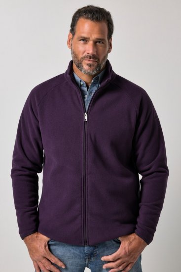 JP1880 851362 Chaqueta polar con cuello alto Morado oscuro TALL - TALL chaquetas - Chaquetas TALL para hombre alto