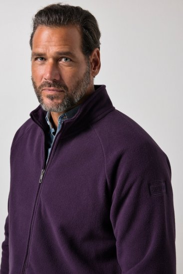 JP1880 851362 Chaqueta polar con cuello alto Morado oscuro TALL - TALL chaquetas - Chaquetas TALL para hombre alto