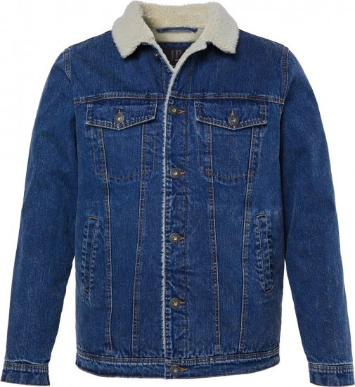JP1880 851363 Chaqueta vaquera con forro de borreguito Azul denim - Chaquetas - Chaquetas Tallas Grandes 2XL-8XL