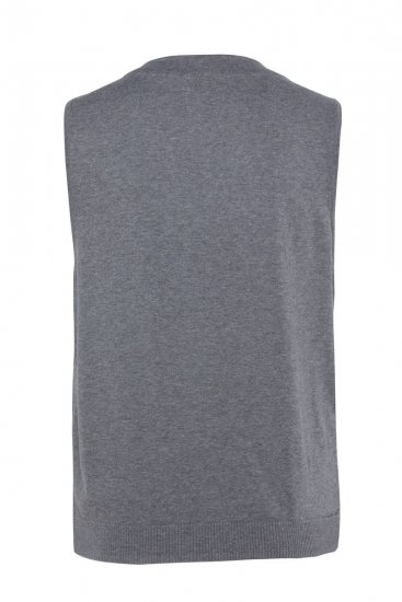 JP1880 851399 Chaleco en mezcla de lana con espalda de punto Gris claro - Trajes - Trajes 2XL-8XL