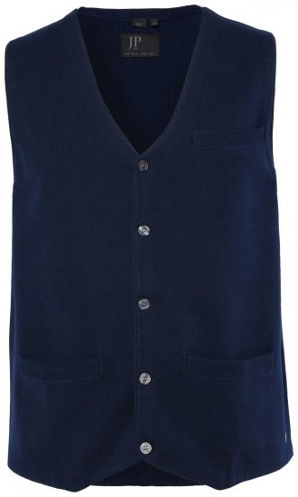 JP1880 851421 Chaleco de punto con cuello de pico Azul marino - Trajes - Trajes 2XL-8XL