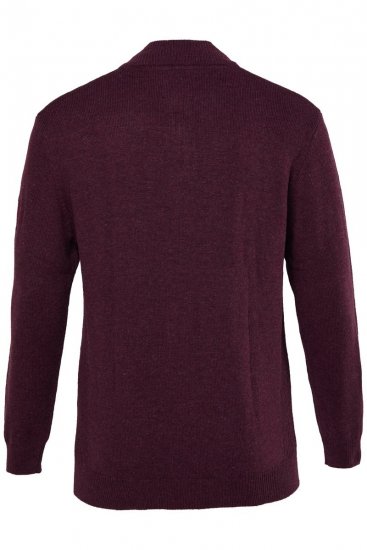 JP1880 851428 Jersey de punto con media cremallera Ciruela TALL - TALL sudaderas - Sudaderas TALL para hombre alto