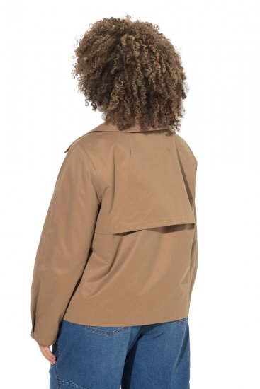 Ulla Popken 851435 Gabardina Marrón - Abrigos - Abrigos de talla grande