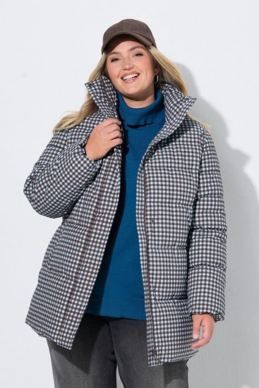 Ulla Popken 851438 Chaqueta acolchada HYPRAR en línea A Verde oscuro - Chaquetas - Chaquetas para mujer en tallas grandes