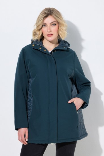 Ulla Popken 851459 Chaqueta acolchada Petróleo - Chaquetas - Chaquetas para mujer en tallas grandes