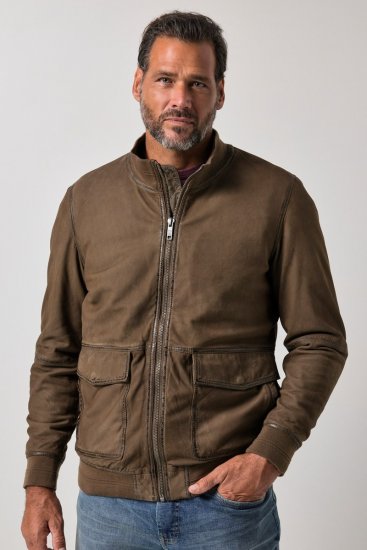 JP1880 851511 Chaqueta de ante de cordero Marrón - Chaquetas - Chaquetas Tallas Grandes 2XL-8XL