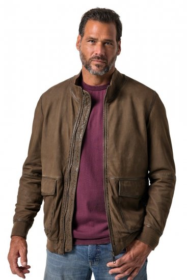 JP1880 851511 Chaqueta de ante de cordero Marrón - Chaquetas - Chaquetas Tallas Grandes 2XL-8XL