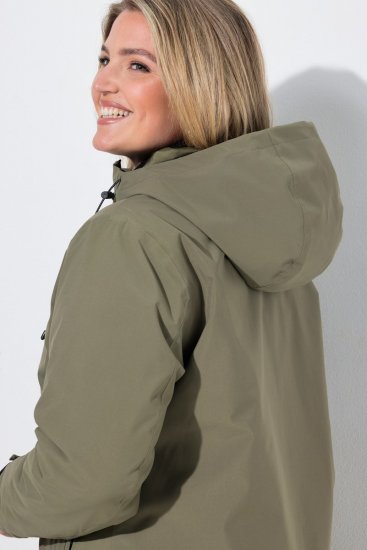 Ulla Popken 851560 Chaqueta técnica Verde oliva - Chaquetas - Chaquetas para mujer en tallas grandes