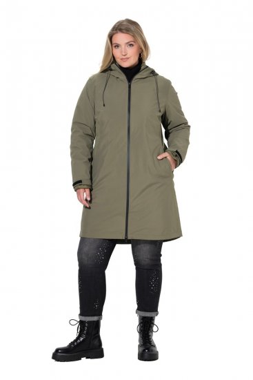 Ulla Popken 851560 Chaqueta técnica Verde oliva - Chaquetas - Chaquetas para mujer en tallas grandes