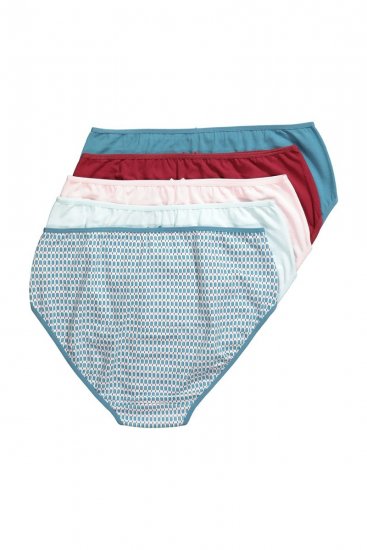 Ulla Popken 851725 Bragas con estampado pack de 5 Lila - Bragas - 
