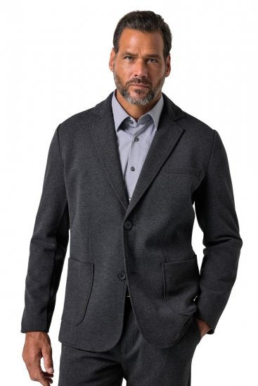 JP1880 Naples Flexnamic Blazer de punto Gris oscuro jaspeado - Trajes - Trajes 2XL-8XL