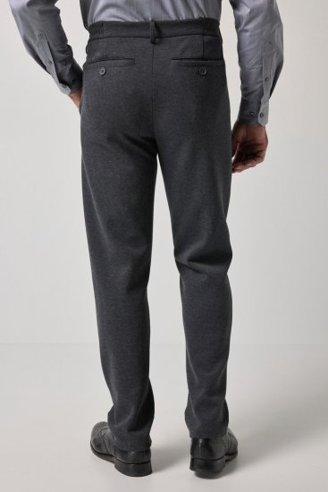 JP1880 Naples Flexnamic Pantalón de punto Gris oscuro jaspeado - Trajes - Trajes 2XL-8XL