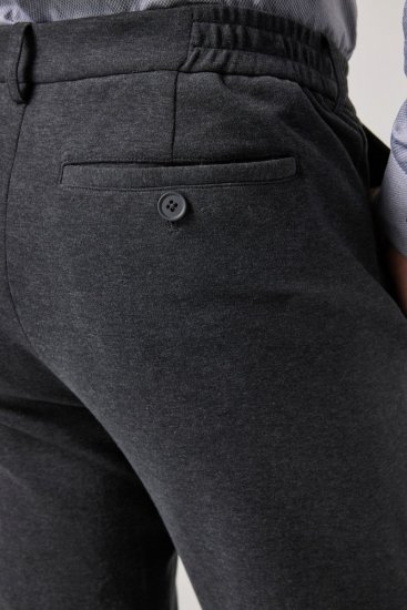 JP1880 Naples Flexnamic Pantalón de punto Gris oscuro jaspeado - Trajes - Trajes 2XL-8XL