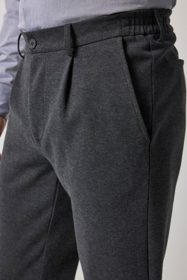 JP1880 Naples Flexnamic Pantalón de punto Gris oscuro jaspeado - Trajes - Trajes 2XL-8XL
