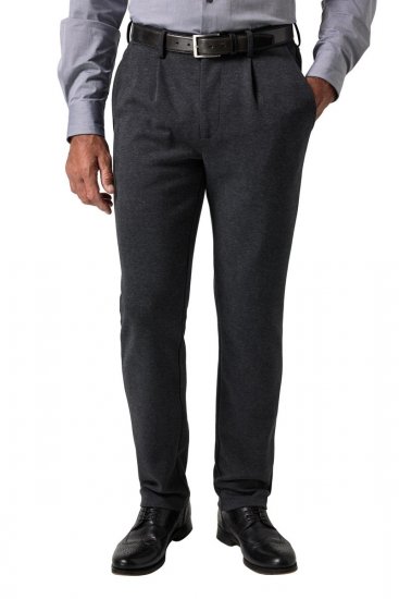 JP1880 Naples Flexnamic Pantalón de punto Gris oscuro jaspeado - Trajes - Trajes 2XL-8XL