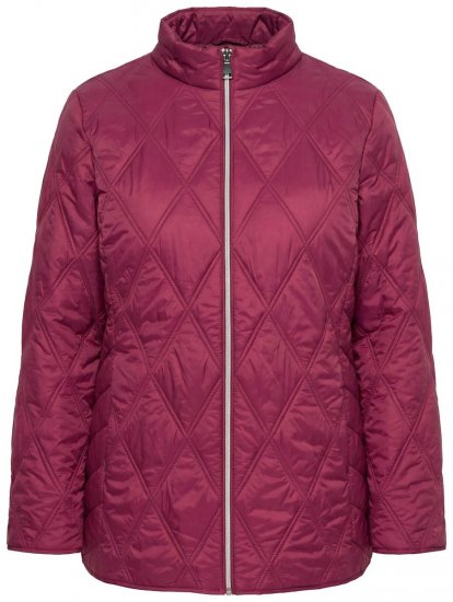 Ulla Popken 851777 Chaqueta acolchada HYPRAR con cuello alto Burdeos - Chaquetas - Chaquetas para mujer en tallas grandes