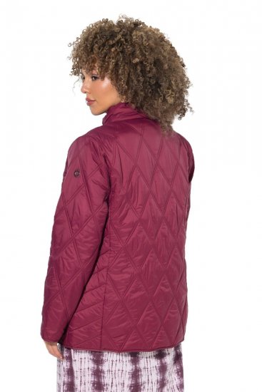 Ulla Popken 851777 Chaqueta acolchada HYPRAR con cuello alto Burdeos - Chaquetas - Chaquetas para mujer en tallas grandes