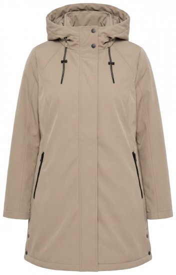 Ulla Popken 851789 Abrigo técnico Marrón - Abrigos - Abrigos de talla grande