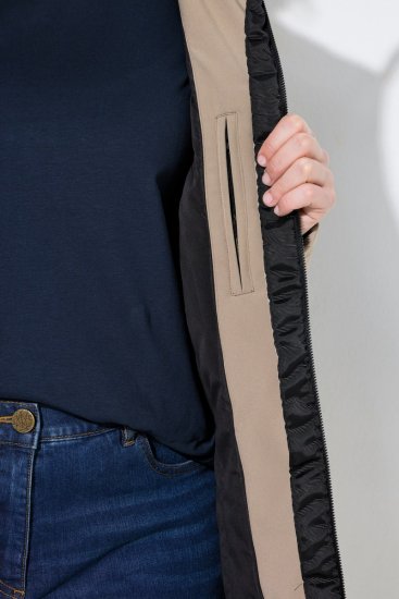 Ulla Popken 851789 Abrigo técnico Marrón - Abrigos - Abrigos de talla grande