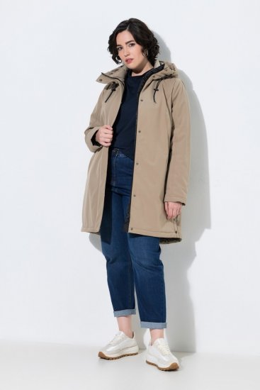 Ulla Popken 851789 Abrigo técnico Marrón - Abrigos - Abrigos de talla grande