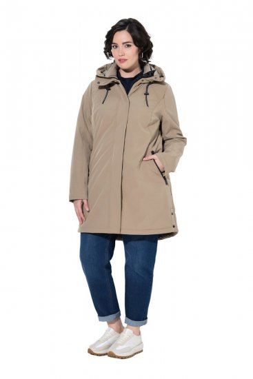 Ulla Popken 851789 Abrigo técnico Marrón - Abrigos - Abrigos de talla grande