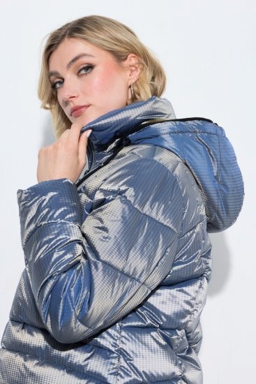 Ulla Popken 851790 Chaqueta acolchada Azul denim - Chaquetas - Chaquetas para mujer en tallas grandes