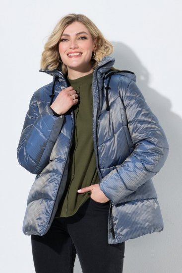Ulla Popken 851790 Chaqueta acolchada Azul denim - Chaquetas - Chaquetas para mujer en tallas grandes