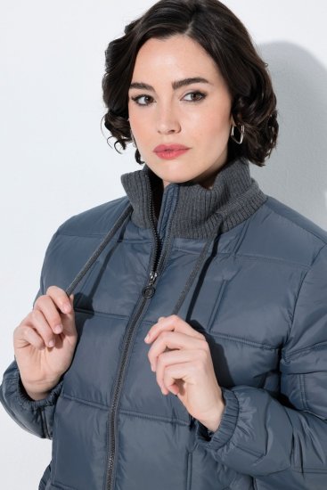 Ulla Popken 851791 Chaqueta acolchada Azul marino - Chaquetas - Chaquetas para mujer en tallas grandes