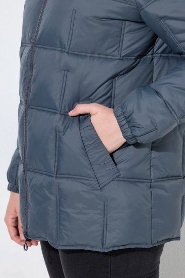 Ulla Popken 851791 Chaqueta acolchada Azul marino - Chaquetas - Chaquetas para mujer en tallas grandes