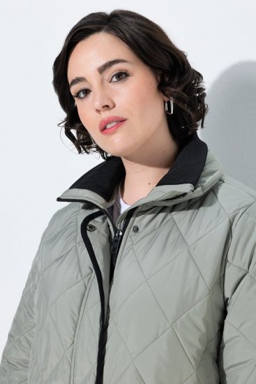 Ulla Popken 851792 Chaqueta impermeable Verde oliva - Chaquetas - Chaquetas para mujer en tallas grandes
