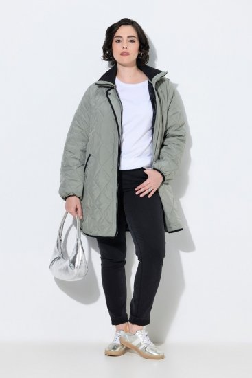 Ulla Popken 851792 Chaqueta impermeable Verde oliva - Chaquetas - Chaquetas para mujer en tallas grandes