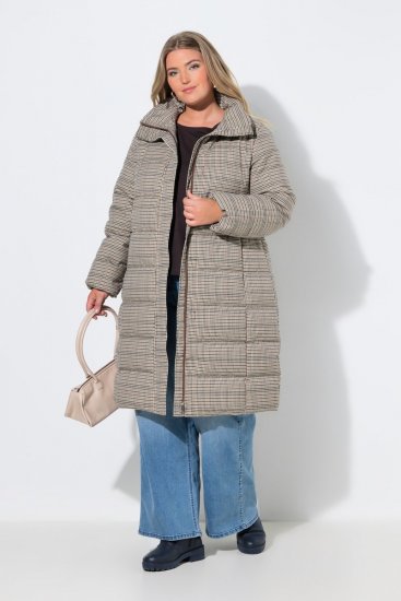 Ulla Popken 851801 Abrigo acolchado Blanco roto - Abrigos - Abrigos de talla grande