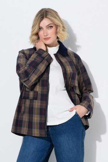 Ulla Popken 851806 Chaqueta impermeable Azul marino - Chaquetas - Chaquetas para mujer en tallas grandes