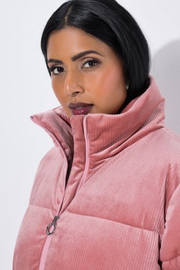 Ulla Popken 851819 Chaqueta de pana Rosa palo - Chaquetas - Chaquetas para mujer en tallas grandes