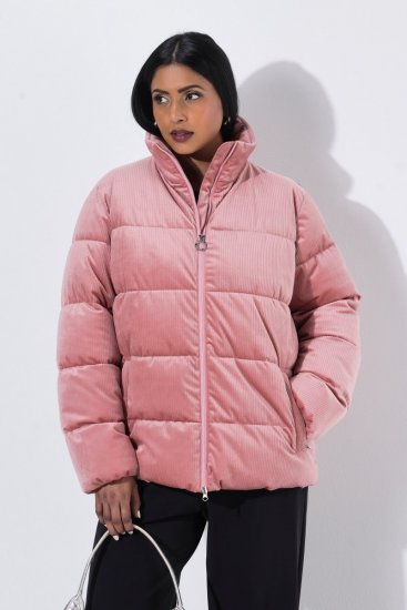 Ulla Popken 851819 Chaqueta de pana Rosa palo - Chaquetas - Chaquetas para mujer en tallas grandes