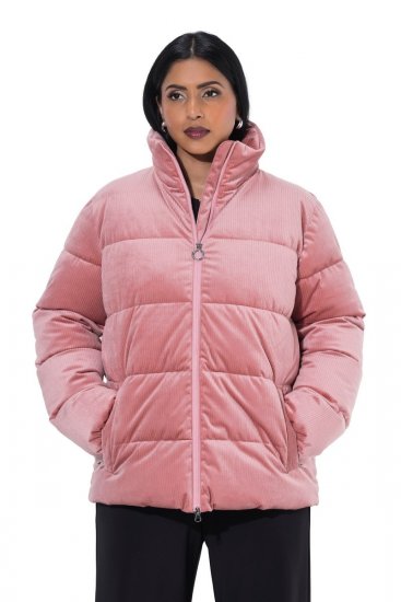 Ulla Popken 851819 Chaqueta de pana Rosa palo - Chaquetas - Chaquetas para mujer en tallas grandes