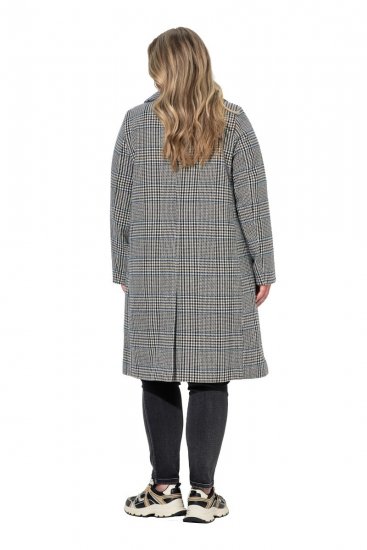 Ulla Popken 851826 Abrigo de lana Blanco roto - Abrigos - Abrigos de talla grande