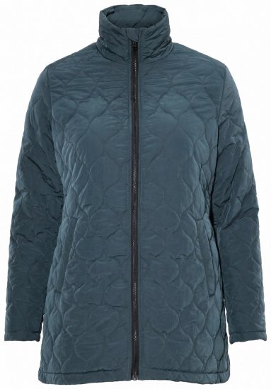Ulla Popken 851831 Chaqueta acolchada Verde oscuro - Chaquetas - Chaquetas para mujer en tallas grandes