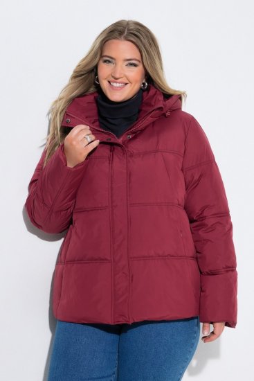 Ulla Popken 851832 Chaqueta acolchada Rojo - Chaquetas - Chaquetas para mujer en tallas grandes