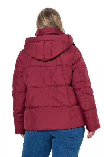 Ulla Popken 851832 Chaqueta acolchada Rojo - Chaquetas - Chaquetas para mujer en tallas grandes