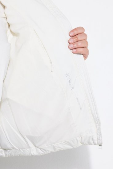 Ulla Popken 851833 Chaleco acolchado con cuello alto Blanco roto - Chalecos - 