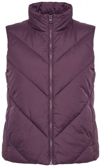 Ulla Popken 851833 Chaleco acolchado con cuello alto Marrón - Chalecos - 