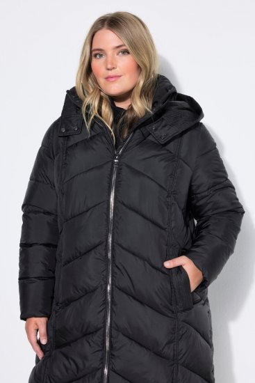 Ulla Popken 851842 Abrigo acolchado Negro - Abrigos - Abrigos de talla grande