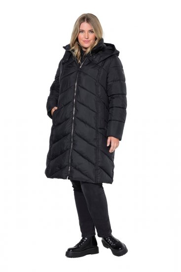 Ulla Popken 851842 Abrigo acolchado Negro - Abrigos - Abrigos de talla grande