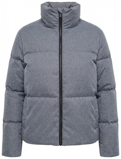 Ulla Popken 851854 Chaqueta acolchada Gris jaspeado - Chaquetas - Chaquetas para mujer en tallas grandes